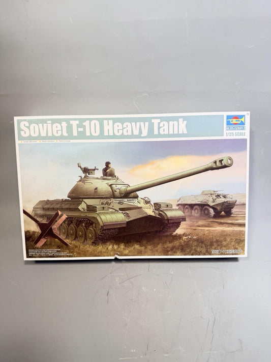 Trumpeter 1/35 Soviet T-10 Heavy Tank # 05545 - Plastic Model Kit New Sealed Bag