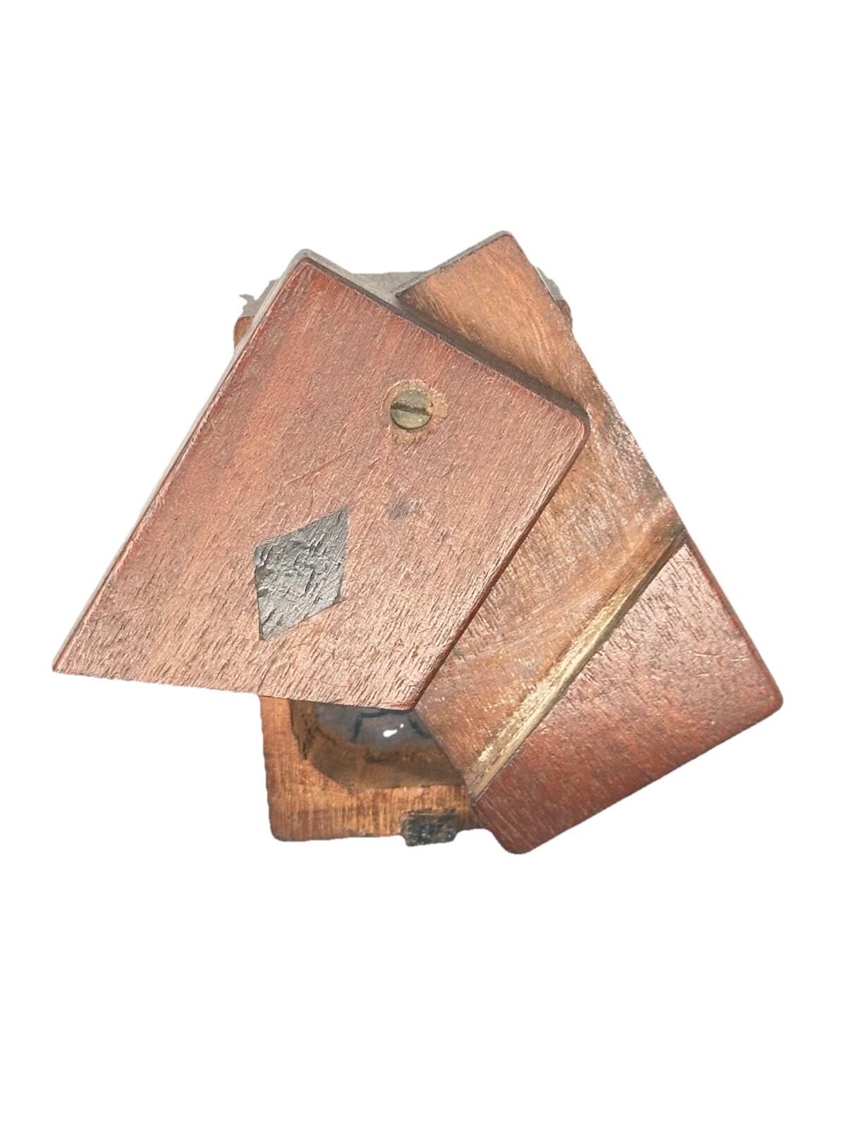 SNUFF BOX SHAPED  Magic Secret TRICK LID ANTIQUE  18th C
