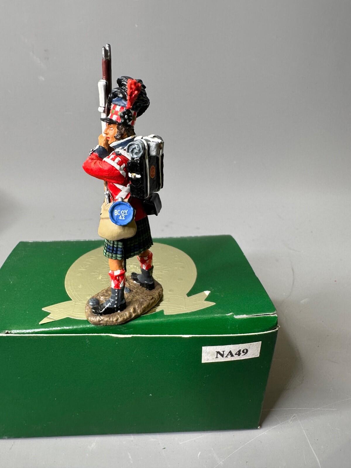 NAPOLEONIC na49 GORDON HIGHLANDERS black watch standing ready b KING & COUNTRY