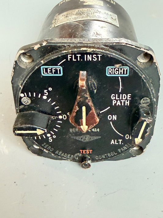 WWII RAF Flight Director ILS Control Panel 6A/3121 Sperry Gyroscope Lancaster et