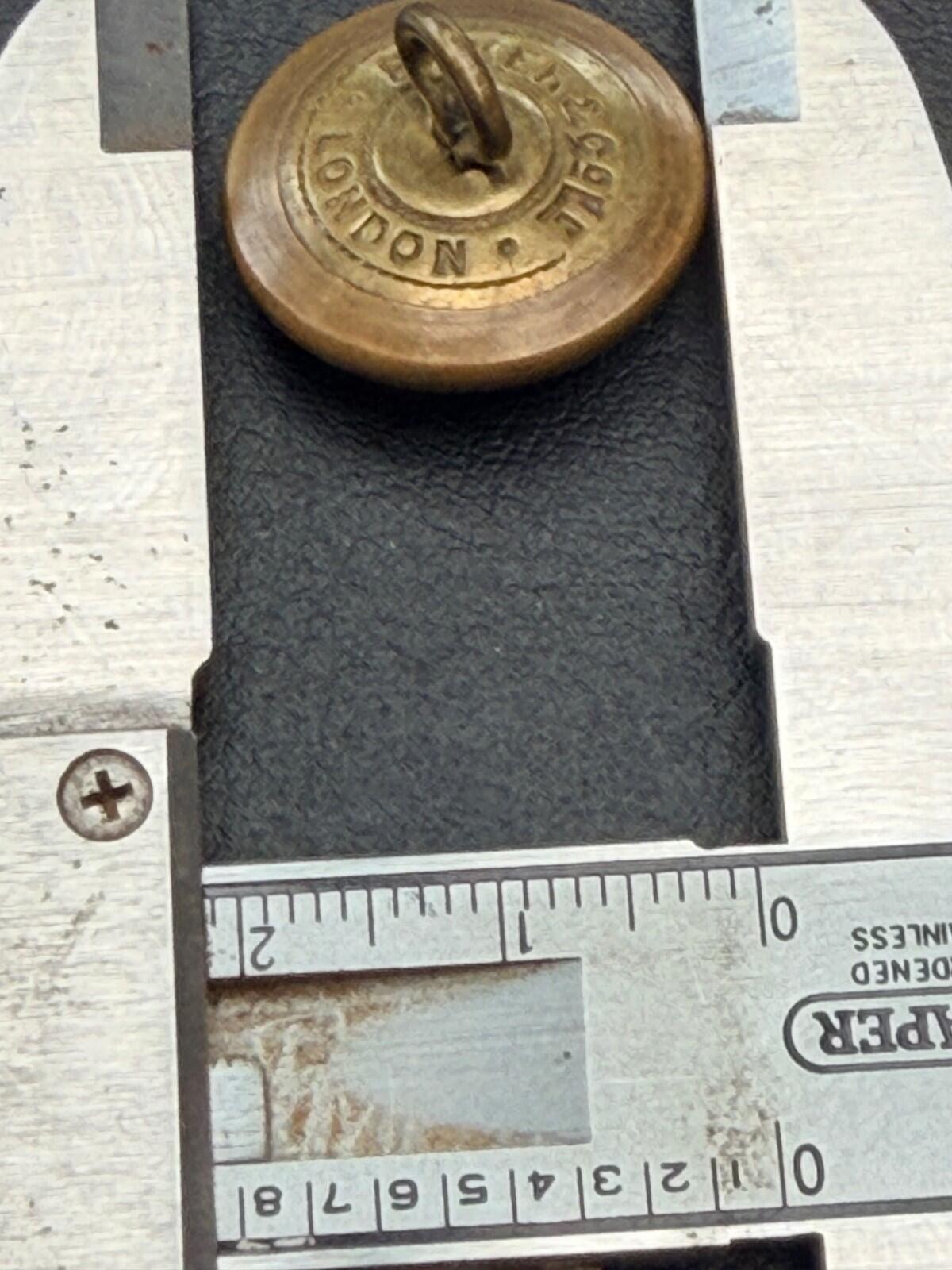 Victorian CUNARD LINE gilt brass livery button by Baker & Co London,