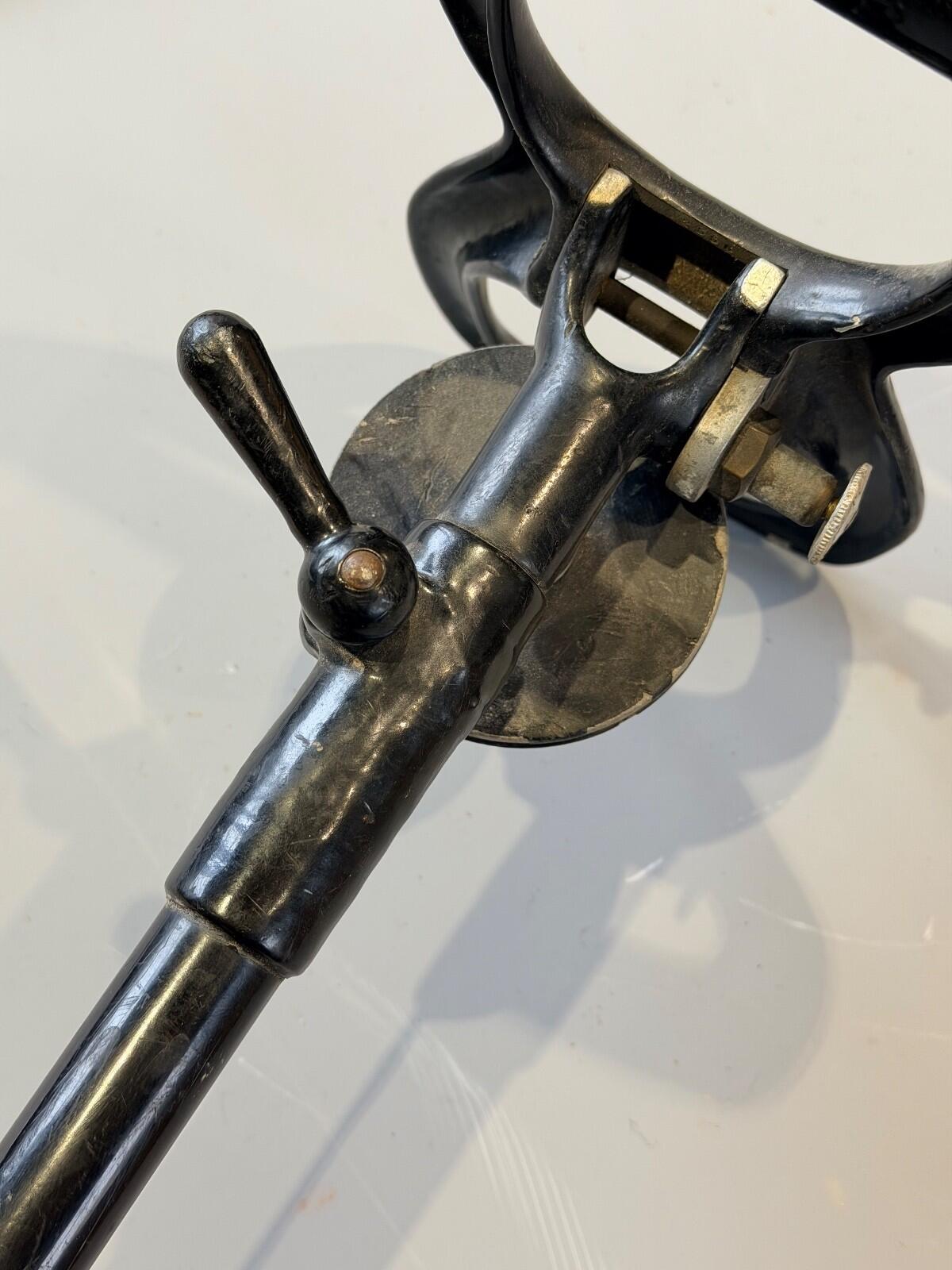 Vintage MILLS Extendable Shooting Stick / Walking Seat — Folding Seat, Patent