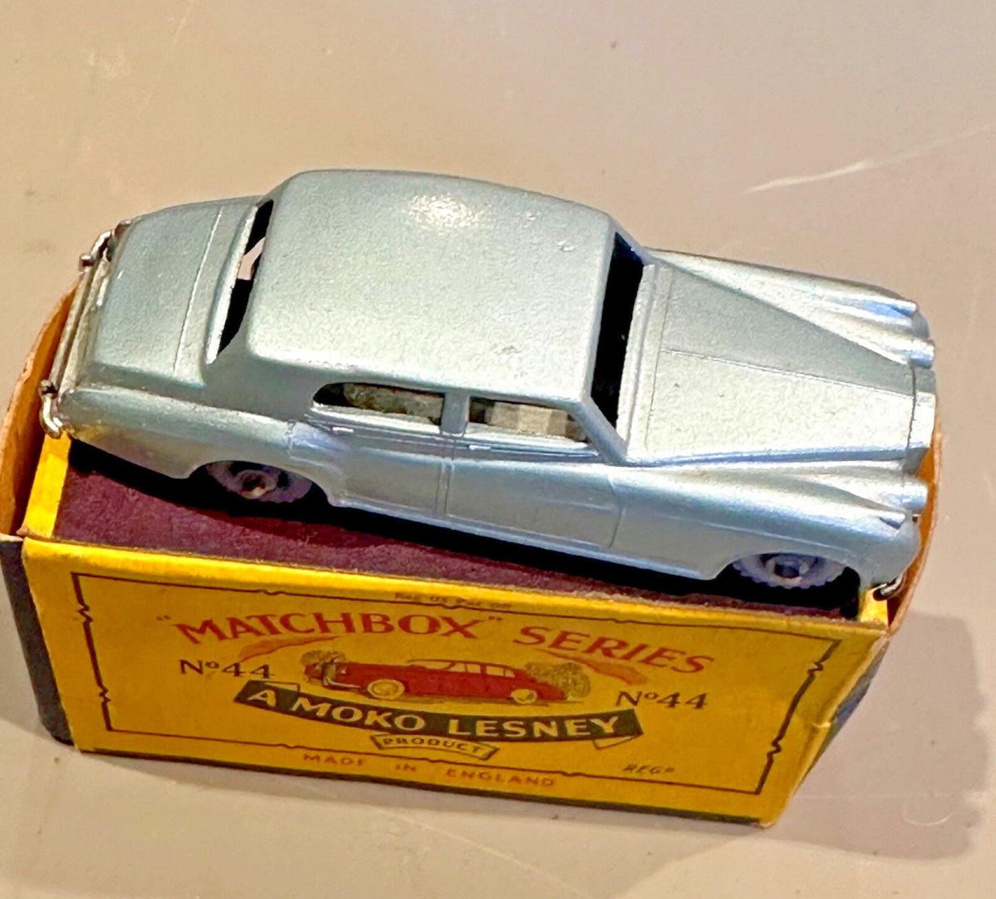 MATCHBOX SERIES A Moko Lesney product #44 ROLLS ROYCE SILVER CLOUD  MINT BOXED