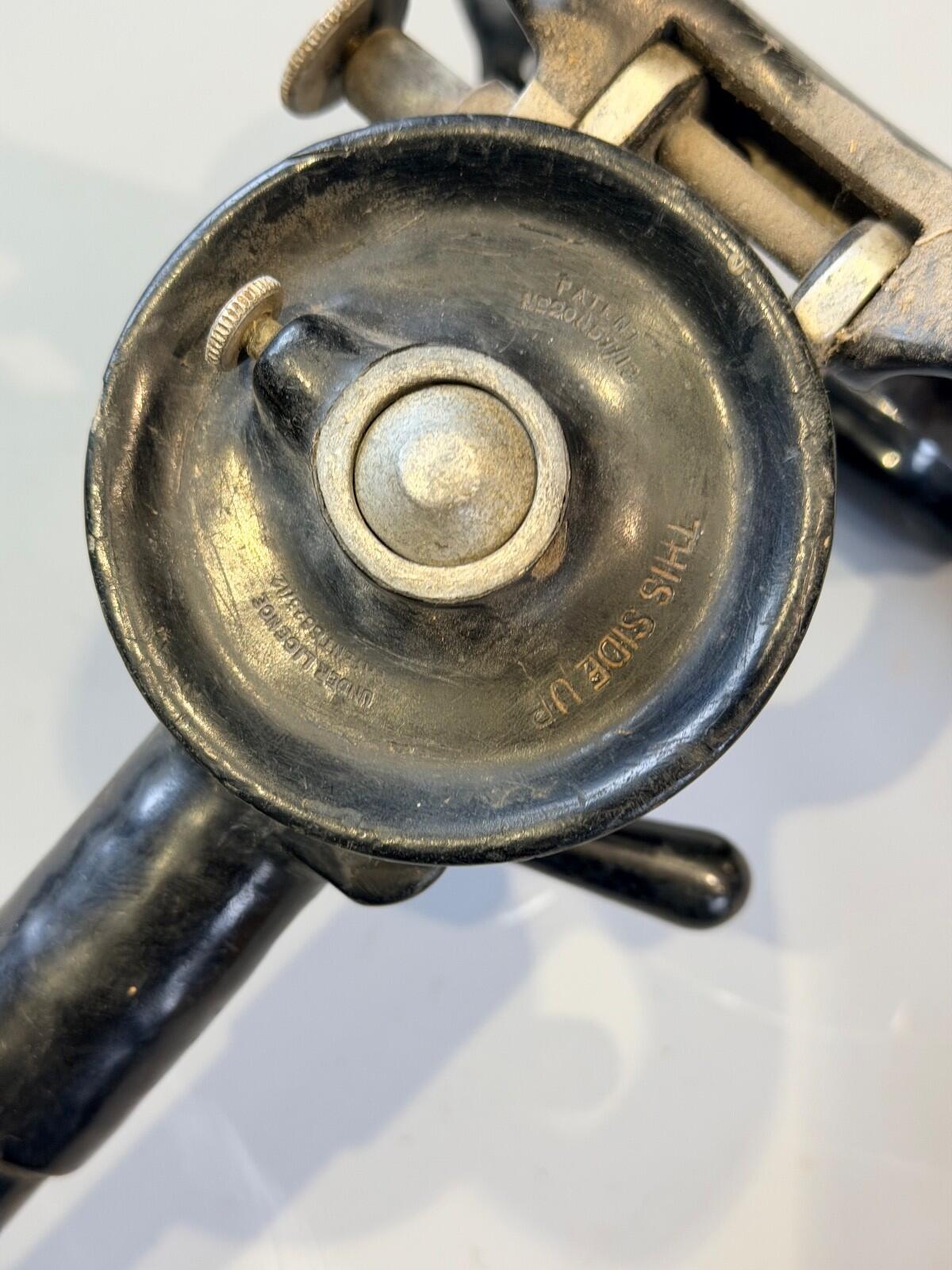 Vintage MILLS Extendable Shooting Stick / Walking Seat — Folding Seat, Patent