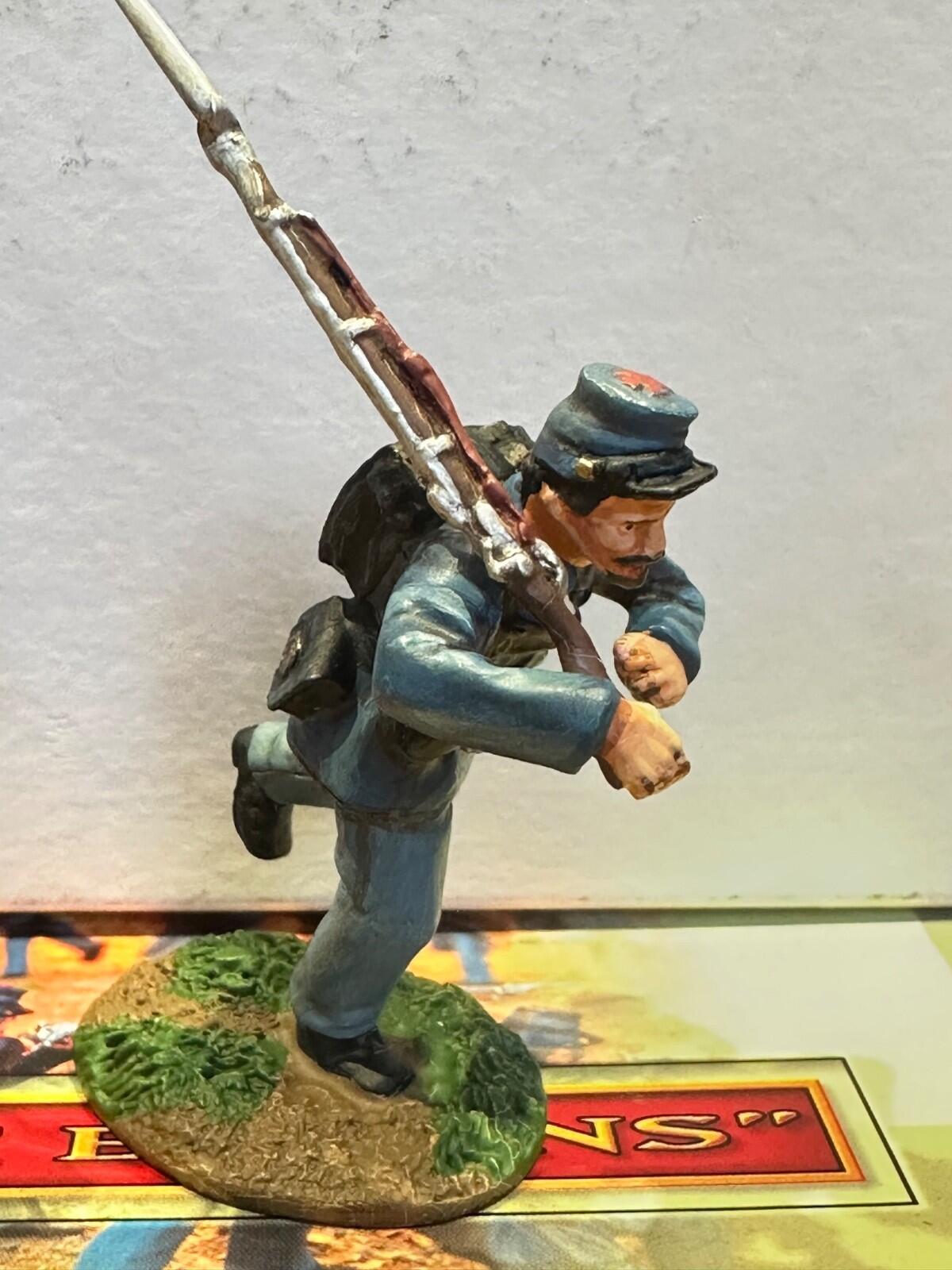 Conte American Civil War 57105 union charging set  54mm new boxed 3 figures