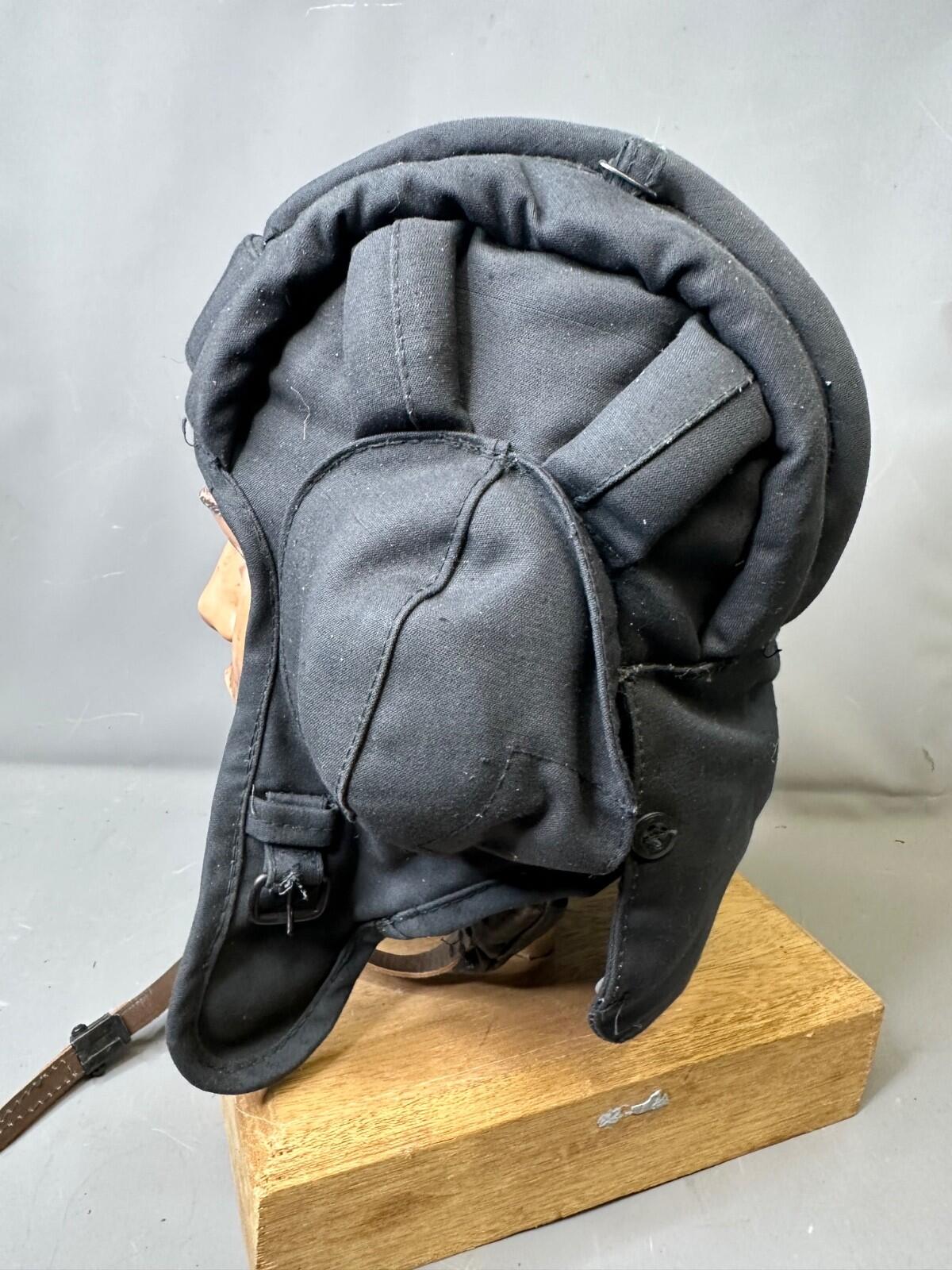 Soviet Tanker Helmet ShL-61M 1983 Cold War USSR Armoured Crew mic & earphones