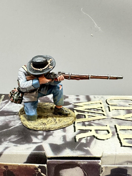 American Civil War Confederate Kneeling Firing  CW019 1/30 KING & COUNTRY