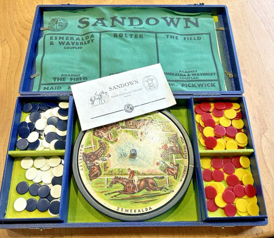 Sandown Roulette Horse Racing Game – F.H. Ayres London – Cased
