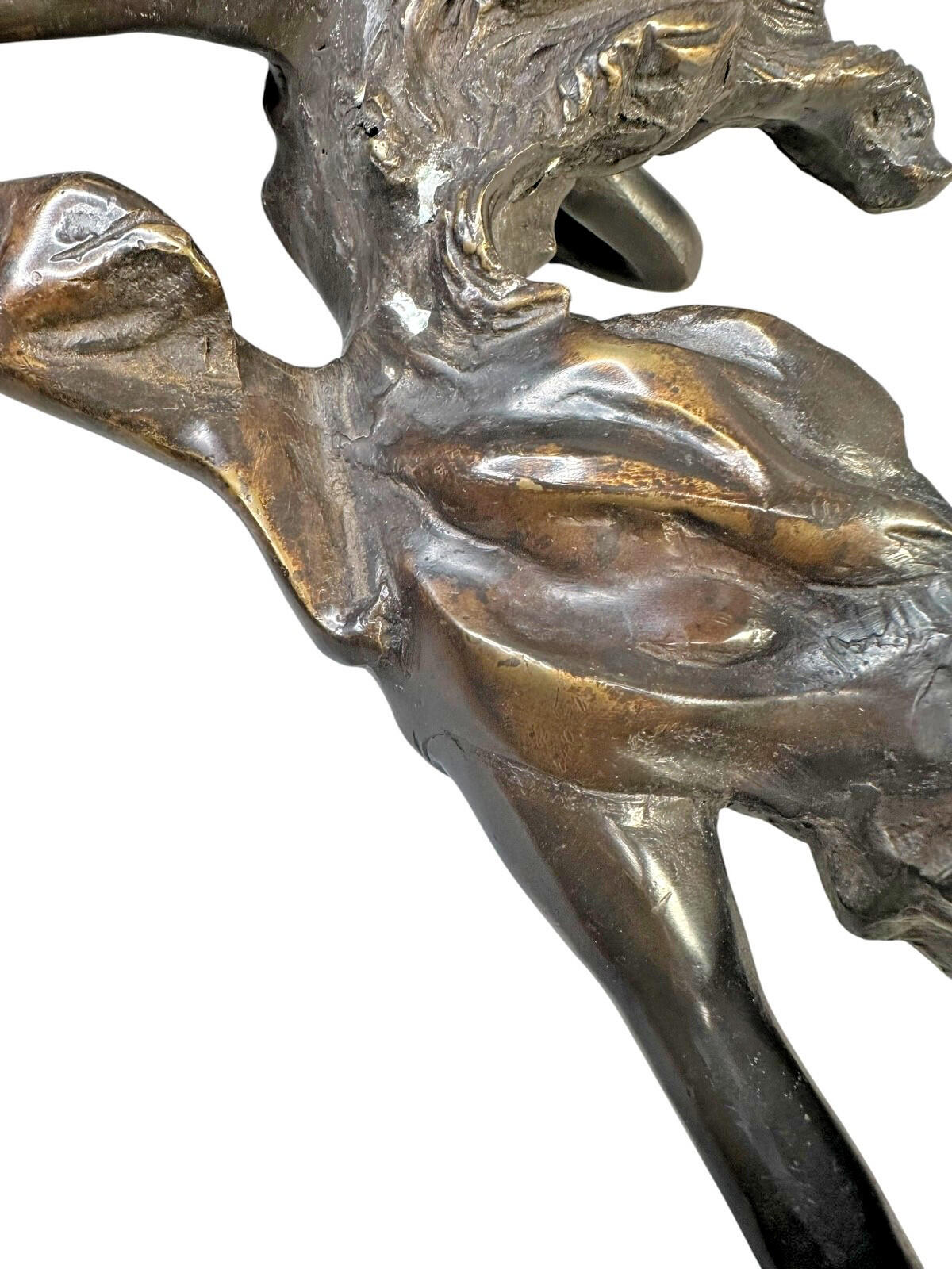 Antique Art Nouveau Bronze Sagittarius Lady Archer Statue c1900 Zodiac Fig 40cm