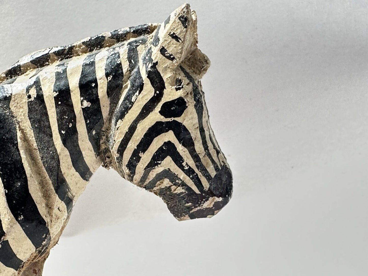 Forest Toys of Brockenhurst: Zebra  Very Rare HAND CARVED Frank Whittington -