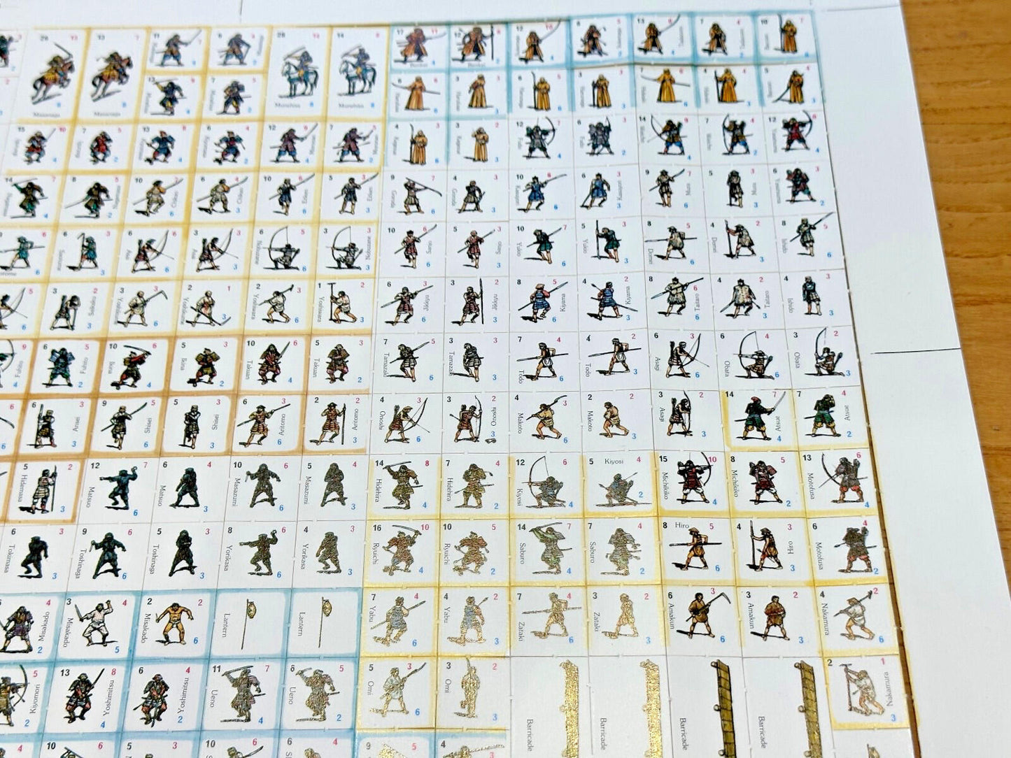 Samurai Blades by  Standard Games unplayed missing the dice super condition 1981