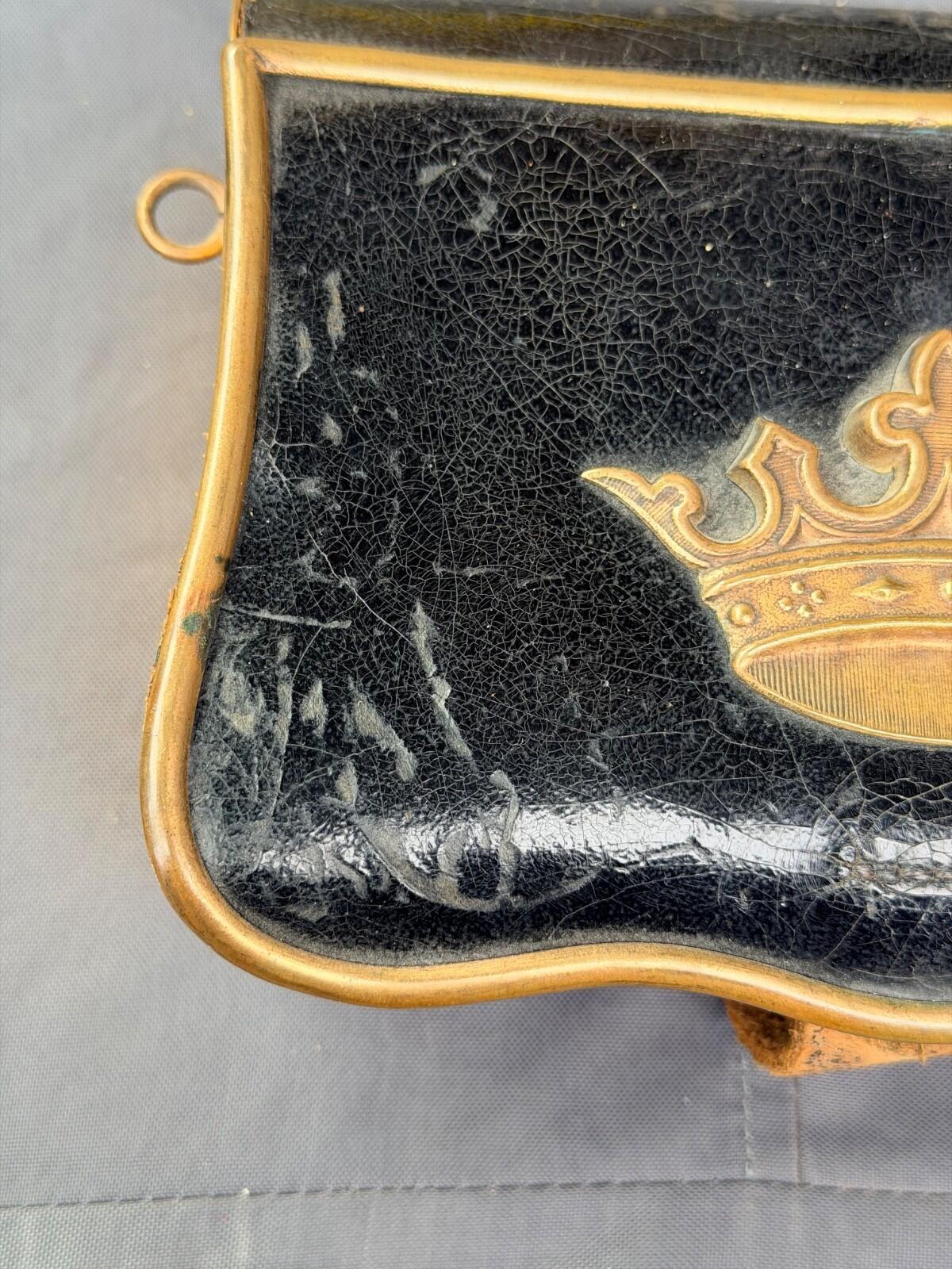 Antique IOOF Odd Fellows Pettibone Cartridge Box Crown Patriarchs Militant 19thC