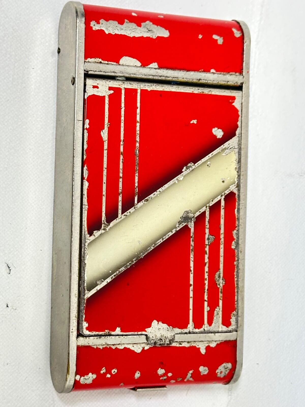 Cigarette Case compact with Lipstick Holder Art Deco