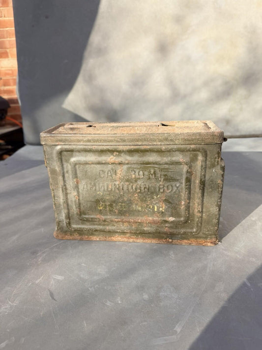 WW2 US Army 30 Cal Canco Ammo Tin genuine item