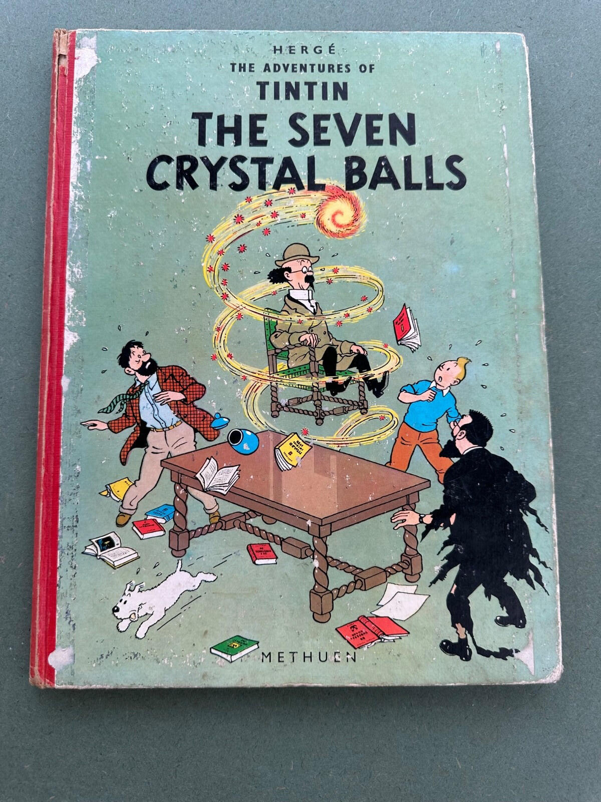 Tintin The Seven Crystal Balls – Methuen Reprint 1965 – Hergé  Vintage Hardcover