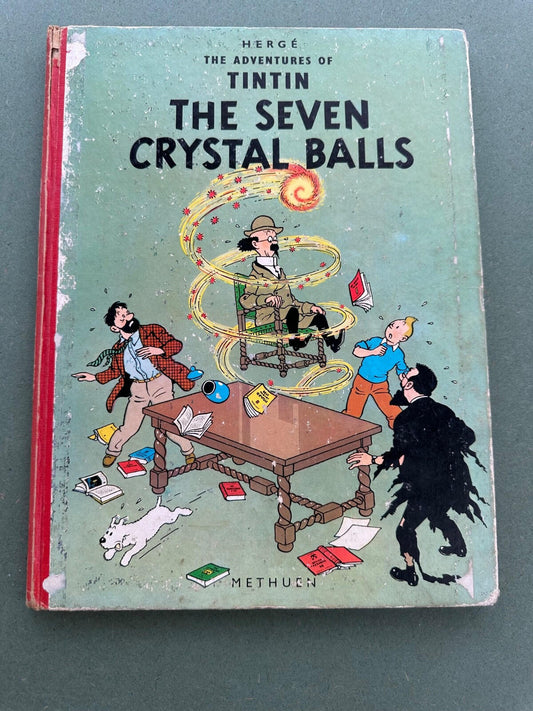 Tintin The Seven Crystal Balls – Methuen Reprint 1965 – Hergé  Vintage Hardcover