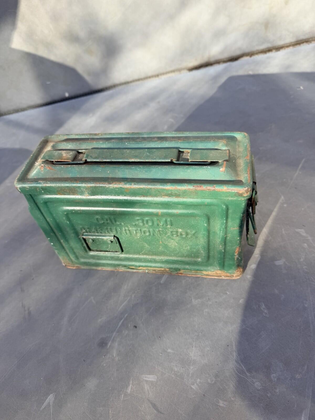 WW2 US Army 30 Cal Reeves Ammo Tin genuine item