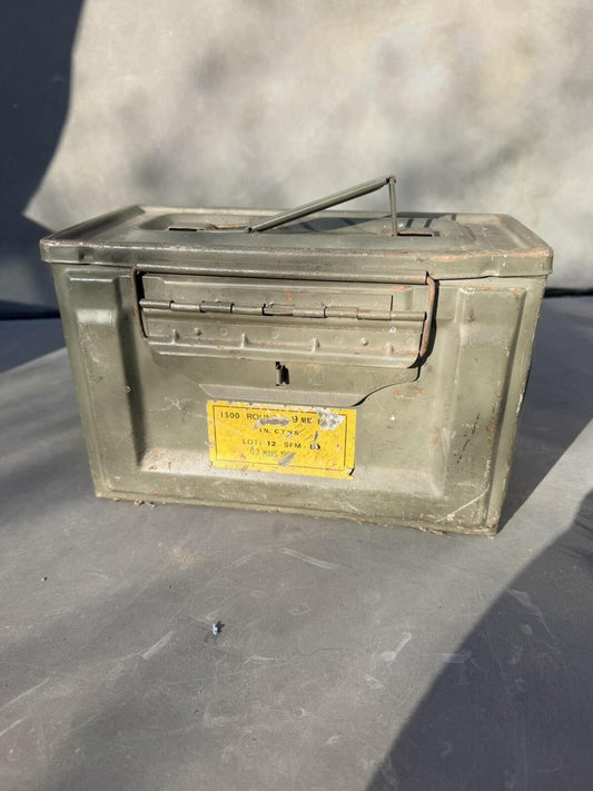 WW2 US Army 50 Cal Ammo Tin genuine item Original Paint